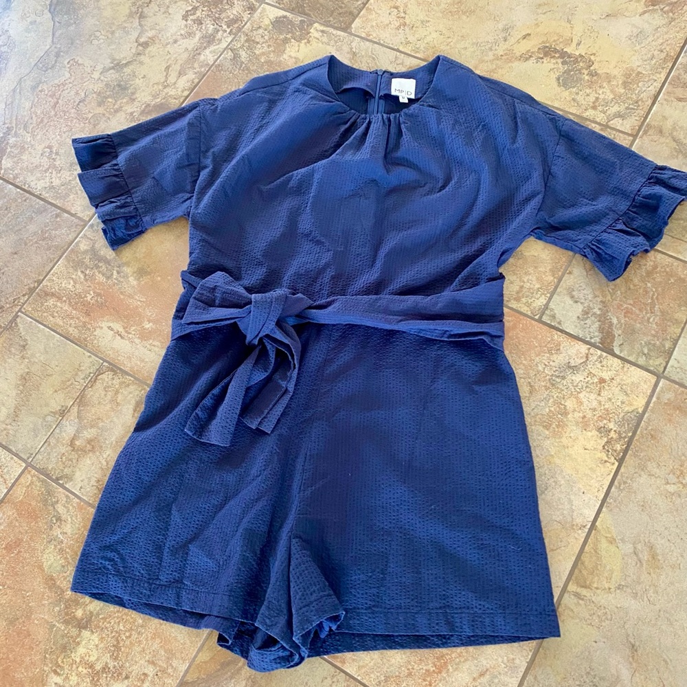 Navy Blue Romper